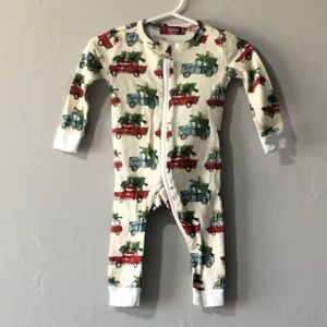 Milkbarn Farm Truck Christmas Babysuit